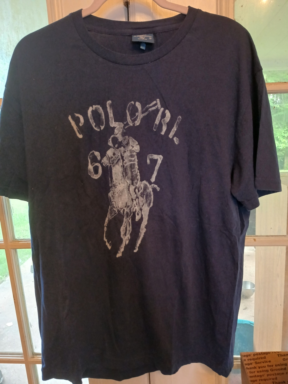 Ralph Lauren Navy Short-Sleeve Graphic Polo Player Tee